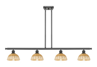 Ballston Four Light Island Pendant in Oil Rubbed Bronze (405|516-4I-OB-NBD2-75-NAT)