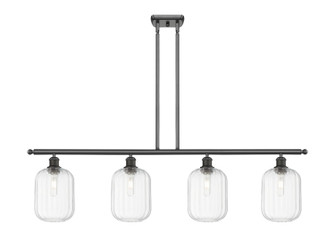 Ballston Four Light Island Pendant in Oil Rubbed Bronze (405|516-4I-OB-G460-7CL)