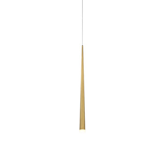 Cascade LED Mini Pendant in Aged Brass (281|PD-41828-AB)