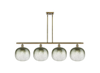 Ballston Four Light Island Pendant in Antique Brass (405|516-4I-AB-G481-10SL)