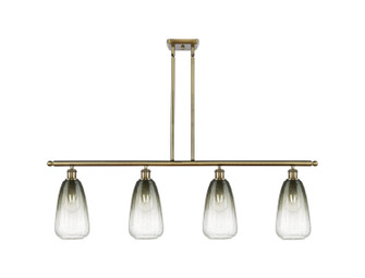 Ballston Four Light Island Pendant in Antique Brass (405|516-4I-AB-G480-6SL)