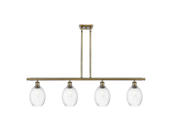 Ballston Four Light Island Pendant in Antique Brass (405|516-4I-AB-G459-6CL)