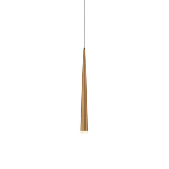 Cascade LED Mini Pendant in Aged Brass (281|PD-41819-AB)
