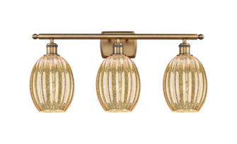 Ballston Three Light Bath Vanity in Brushed Brass (405|516-3W-BB-G459-6ME)