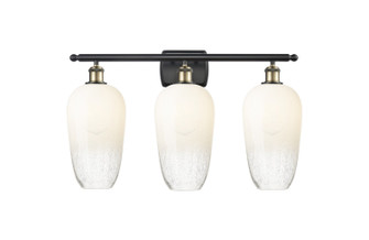 Ballston Three Light Bath Vanity in Black Antique Brass (405|516-3W-BAB-G484-7OP)