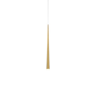 Cascade LED Mini Pendant in Aged Brass (281|PD-41737-AB)