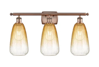 Ballston Three Light Bath Vanity in Antique Copper (405|516-3W-AC-G480-6AM)