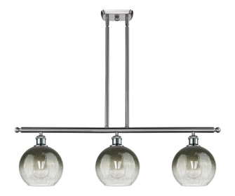 Ballston Three Light Island Pendant in Brushed Satin Nickel (405|516-3I-SN-G483-8SL)