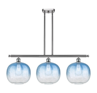 Ballston Three Light Island Pendant in Brushed Satin Nickel (405|516-3I-SN-G481-10SB)