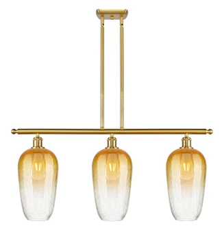 Ballston Three Light Island Pendant in Satin Gold (405|516-3I-SG-G484-7AM)