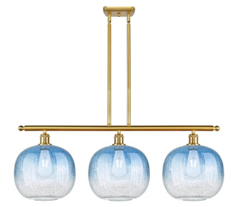 Ballston Three Light Island Pendant in Satin Gold (405|516-3I-SG-G481-10SB)