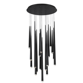 Cascade LED Pendant in Black (281|PD-41721R-BK)