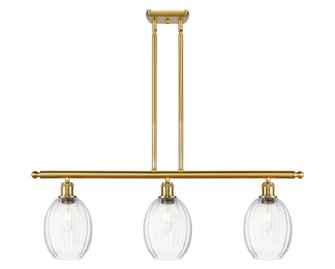 Ballston Three Light Island Pendant in Satin Gold (405|516-3I-SG-G459-6CL)