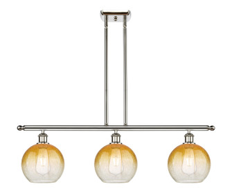 Ballston Three Light Island Pendant in Polished Nickel (405|516-3I-PN-G483-8AM)
