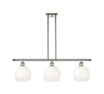 Ballston Three Light Island Pendant in Polished Nickel (405|516-3I-PN-G483-8OP)