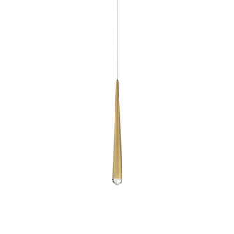 Cascade LED Mini Pendant in Aged Brass (281|PD-41719-AB)