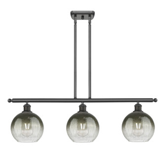 Ballston Three Light Island Pendant in Oil Rubbed Bronze (405|516-3I-OB-G483-8SL)