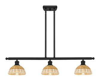 Ballston Three Light Island Pendant in Matte Black (405|516-3I-BK-NBD2-75-NAT)