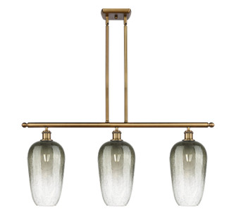 Ballston Three Light Island Pendant in Brushed Brass (405|516-3I-BB-G484-7SL)