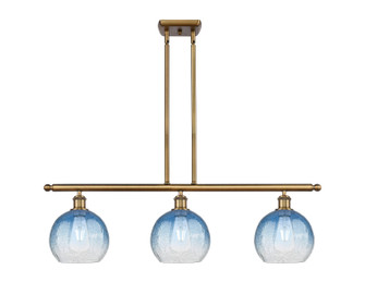Ballston Three Light Island Pendant in Brushed Brass (405|516-3I-BB-G483-8SB)