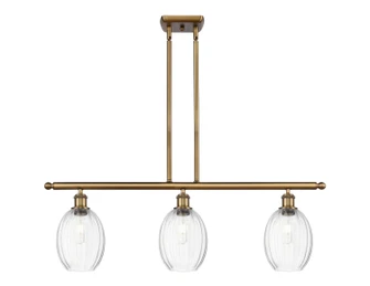 Ballston Three Light Island Pendant in Brushed Brass (405|516-3I-BB-G459-6CL)