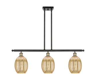 Ballston Three Light Island Pendant in Black Antique Brass (405|516-3I-BAB-G459-6ME)