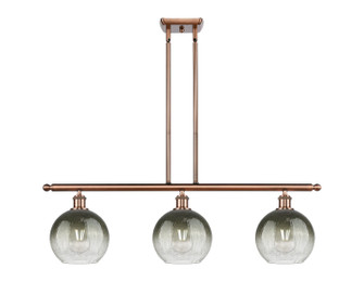 Ballston Three Light Island Pendant in Antique Copper (405|516-3I-AC-G483-8SL)