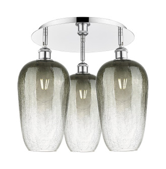Ballston Three Light Semi-Flush Mount in Polished Chrome (405|516-3C-PC-G484-7SL)