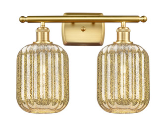Ballston Two Light Bath Vanity in Satin Gold (405|516-2W-SG-G460-7ME)