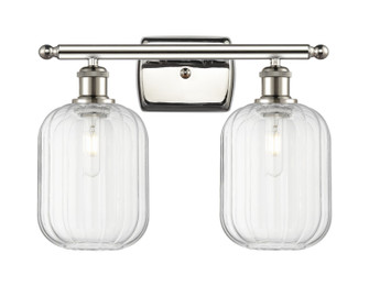 Ballston Two Light Bath Vanity in Polished Nickel (405|516-2W-PN-G460-7CL)