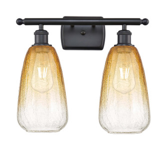 Ballston Two Light Bath Vanity in Matte Black (405|516-2W-BK-G480-6AM)