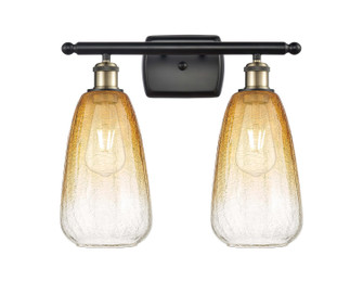 Ballston Two Light Bath Vanity in Black Antique Brass (405|516-2W-BAB-G480-6AM)