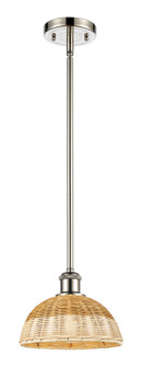 Ballston One Light Mini Pendant in Polished Nickel (405|516-1S-PN-NBD2-9-NAT)