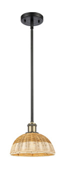 Ballston One Light Mini Pendant in Black Antique Brass (405|516-1S-BAB-NBD2-9-NAT)