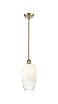 Ballston One Light Mini Pendant in Antique Brass (405|516-1S-AB-G484-7OP)