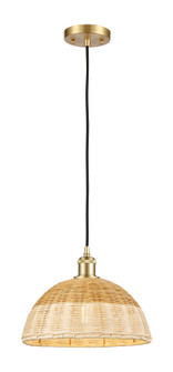 Ballston One Light Mini Pendant in Satin Gold (405|516-1P-SG-NBD2-12-NAT)