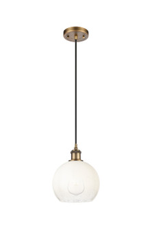 Ballston One Light Mini Pendant in Brushed Brass (405|516-1P-BB-G483-8OP)