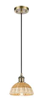 Ballston One Light Mini Pendant in Antique Brass (405|516-1P-AB-NBD2-75-NAT)