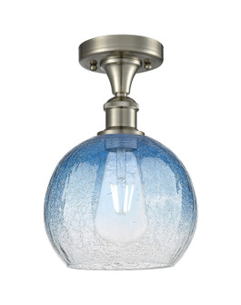 Ballston One Light Semi-Flush Mount in Brushed Satin Nickel (405|516-1C-SN-G483-8SB)