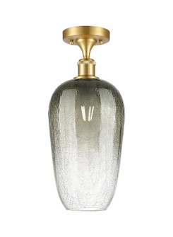 Ballston One Light Semi-Flush Mount in Satin Gold (405|516-1C-SG-G484-7SL)