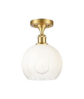 Ballston One Light Semi-Flush Mount in Satin Gold (405|516-1C-SG-G483-8OP)