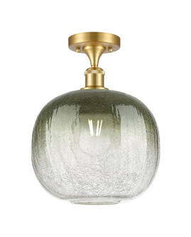 Ballston One Light Semi-Flush Mount in Satin Gold (405|516-1C-SG-G481-10SL)