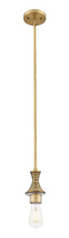 Ballston One Light Mini Pendant in Brushed Brass (405|415-1S-BB)