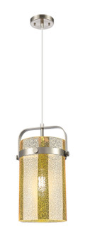 Downtown Urban One Light Mini Pendant in Satin Nickel (405|413-1PM-SN-G413-1S-8ME)