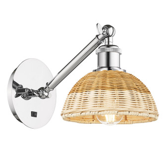 Ballston One Light Wall Sconce in Polished Chrome (405|317-1W-PC-NBD2-75-NAT)
