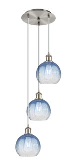 Ballston Three Light Pendant in Brushed Satin Nickel (405|113B-3P-SN-G483-8SB)
