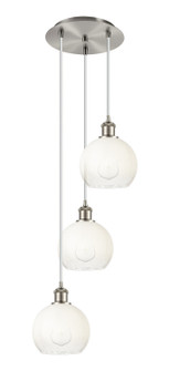 Ballston Three Light Pendant in Brushed Satin Nickel (405|113B-3P-SN-G483-8OP)