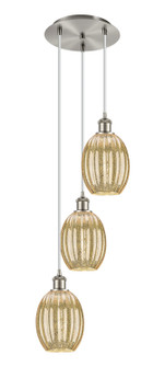 Ballston Three Light Pendant in Brushed Satin Nickel (405|113B-3P-SN-G459-6ME)