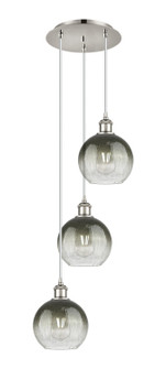 Ballston Three Light Pendant in Polished Nickel (405|113B-3P-PN-G483-8SL)