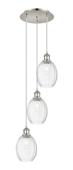 Ballston Three Light Pendant in Polished Nickel (405|113B-3P-PN-G459-6CL)